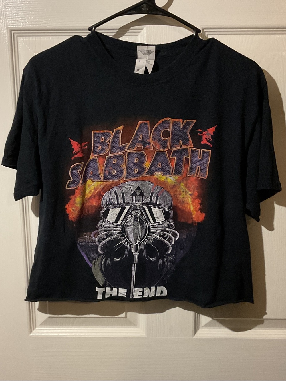 Black Sabbath Custom Cropped The End 2016 Tour Tee with Backhit